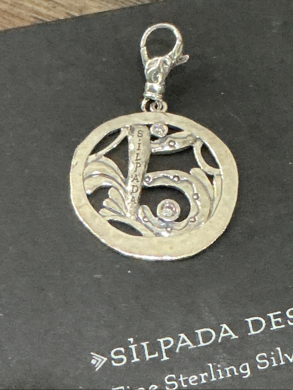 Silpada Limited Edition Sterling Silver Round Pendant
